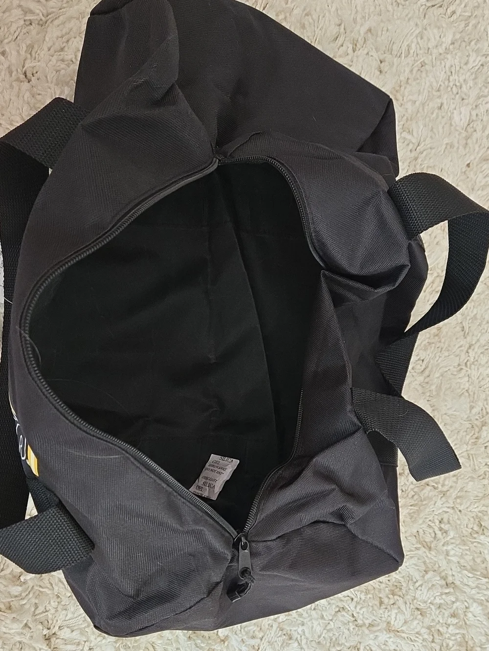 Boston Bruins Black Logo Duffle Bag
